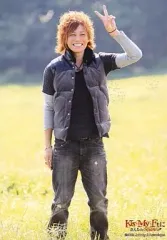 【中古】生写真(ジャニーズ) Kis-My-Ft2/千賀健永/全身・ベストグレー・笑顔・左手ピース/「Kis-My-Ftに逢えるdeShow」/公式生写真