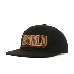 美品 Supreme シュプリーム キャップ WORLD FAMOUSロゴ 6パネル キャップ (World Famous 6-Panel Cap) ブラック 黒 スナップバック 帽子【メンズ】のサムネイル