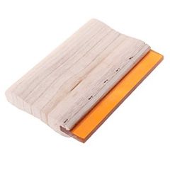シルクスクリーンスキージー 木製ハンドル14cm