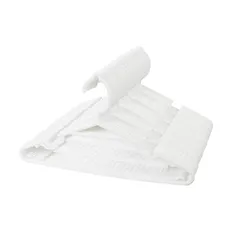 【新品】 Umemigusa ベーシックハンガー 凹凸加工 滑りにくい 50本 幅41cm 洗濯用 クロゼット収納用 場所取らない 丈夫 ホワイト 0