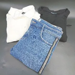 ◇ Θ◎ 《 ZARA ザラ まとめ売り3点セット サイズ混合 半袖Tシャツ 長袖シャツ デニムジーンズ レディース 》 E  【1412260017275】