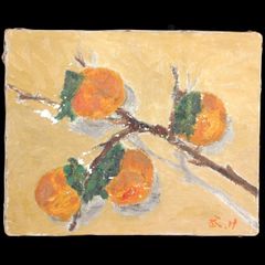 山下清、【ホウズキ】、希少な額装用画集より、美品、日本人画家、新品