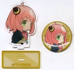 【中古】雑貨 アーニャ・フォージャー(ちょこんとアーニャ) アクリルスタンド＆缶バッジセット 「WIT×CLW SPY×FAMILY SHOP」