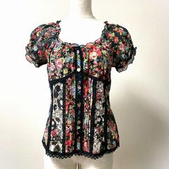 ブルマリン⭐️花柄 ゼブラ ドット柄 半袖 トップス - メルカリ