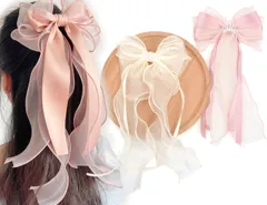 新品 BIANHUAN ヘアクリップ キッズ ベビー リボン 大 ヘアピン 子供 赤ちゃん 女の子 子ども用 2点セット おしゃれ かわいい ヘアアクセサリー 髪飾り 髪留め 発表会 結婚式 お出かけ 入学式 卒業式 入園式 卒園式 プチプラ プレゼント