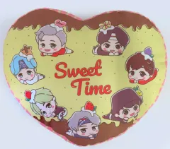 【中古】クッション・抱き枕・本体 集合 プレミアムハート型クッション Sweet Time 「TinyTAN」