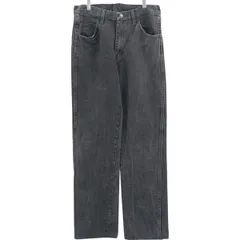 古着 ラスラー RUSTLER ブラックデニム ストレートデニムパンツ メンズw32相当/eaa419356