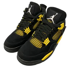 ナイキ エアジョーダン4 レトロ サンダー ブラック×イエロー【AFD12】