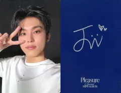 【中古】コレクションカード(男性) TREASURE/パク・ジョンウ(PARK JEONG WOO)/裏面印刷サイン入り/CD「SPECIAL MINI ALBUM [PLEASURE]」(BLUE Ver.)封入セルフィーフォトカード