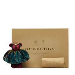 バーバリー ベアー クマ 熊 TEDDY テディ ビジュー レッド ブルー カシミヤ レザー レディース BURBERRY【1-0123727】のサムネイル