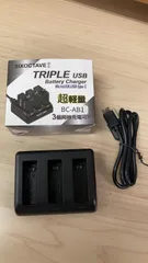 DJI　Osmo Action Part 1 　互換トリプル充電器 1個　3個充電可能（AB1） OSAP01 アクションカメラ 　DJI OSMO ACTION OSMACT ［CP.OS.00000020.01］BC-AB1　　OA1CH　　OSAP03