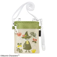 ナースグッズ ペンケース ペンホルダー キャラクター ムーミン 3WAYソフトペンポーチ スナフキン ボタニカル モスグリーン ST-CNM0011 ショルダーポーチ クリップポーチ 【ST】