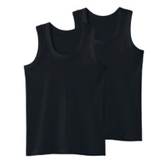 【迅速発送】グンゼ タンクトップ 男の子 ランニング セット組 子供肌着 オールシーズン 年間 綿100 コットン 部屋干し 抗菌 防臭 キッズ ブラック【2枚組】 NEWモデル