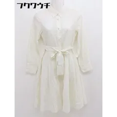 ◇ ◎ anatelier アナトリエ 長袖 膝丈 ワンピース サイズ36 オフホワイト レディース  【1109080013739】