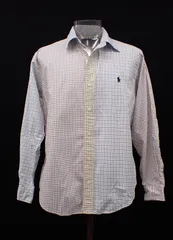 ♦01♦ RalphLauren ラルフローレン メンズ長袖シャツ チェック Lサイズ CLASSIC FIT マルチカラー