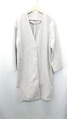 ◇ studio CLIP スタディオクリップ my STANDARD 長袖 ノーカラーコート サイズM グレー レディース E  【1408060030446】