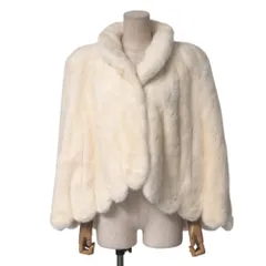 サガミンク　ポンチョ　スカラップ　毛皮　コート SAGA MINK サガミンク ポンチョ ケープ ミンク スカラップ 毛皮 ファー
