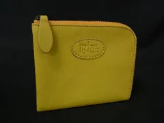 ■美品■ IBIZA イビザ レザー L字ファスナー 財布 ウォレット 札入れ レディース イエロー系 DK5894