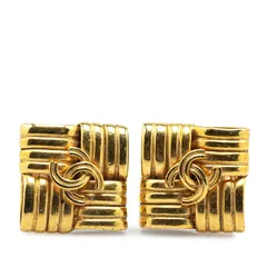 シャネル ヴィンテージ ココマーク スクエア ゴールド メッキ レディース CHANEL【1-0206211】