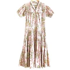 新品未使用✨ローラアシュレイ11 花　リボン　半袖　コットンワンピース 新品未使用✨ローラアシュレイ11 花 リボン 半袖 コットンワンピース