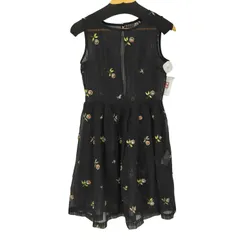 リリーブラウン Lily Brown 刺繍オーガンジーワンピース レディース JPN：1 