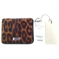 STELLA McCARTNEY ステラマッカートニー SMALL ZIP AROUND CAT PRINT ヒョウ柄 折財布 431021W9873-0 F ブラウン