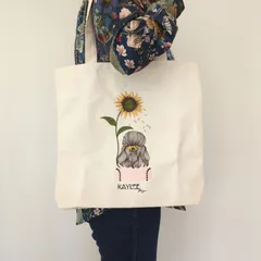 ベトナム刺繍入りトートバッグ　ホワイト