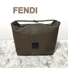 FENDI バニティバッグ　ポーチ　ペカン　ラメ　ロゴ　ナイロン 楽天市場】fendi バニティの通販