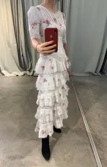 正規品 ジマーマン ヘザー ピンタック ティアドレス