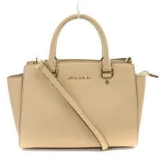 マイケルコース MICHAEL KORS SELMA セルマ ミディアム サッチェル ハンドバッグ ショルダーバッグ 2WAY レザー ロゴ ピンク /KW