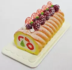 【中古】食玩 トレーディングフィギュア フルーツロールケーキ 「ぷちサンプルシリーズ おしゃれバージョンvol.1 ケーキオンパレード」