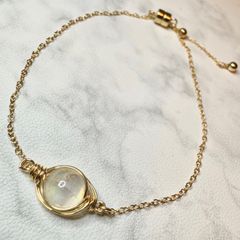 レインボームーンストーン ブレスレット
