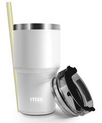 【特売】【日本限り】TYESO タンブラー ストロー付き 水筒 ボトル スポーツボトル ストローボトル ふた付き 真空断熱 600ml 真空クエンチャー 魔法瓶 運動 多色 直飲み 保温 保冷 ジョッキ 大容量 広口 持ち運び 3WAYふた アウトドア スポー