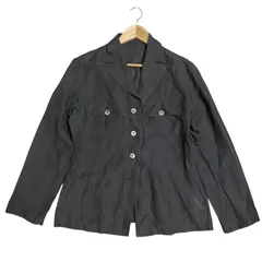 Y9418*ヨシエイナバ☆プリーツ☆フリル☆カットソー☆ブラウス☆ブラック☆13 Ezick ブラウス シャツ BIGカラーヨウリュウプリーツブラウス