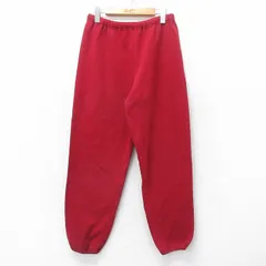 W33/古着 ラッセル スウェット パンツ メンズ 90s 無地 エンジ 25oct17 中古 ボトムス ロングのサムネイル
