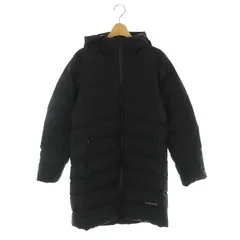 モンベル Montbell コルチナ ダウンコート ロング アウター フード L 黒 ブラック 1101581 /MI ■OS