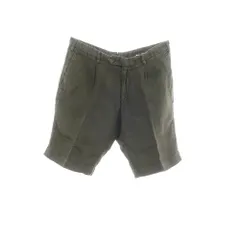 【中古】ジェルマーノ GERMANO リネン ショートパンツ ダークオリーブ【サイズ46】【メンズ】のサムネイル