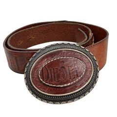 186001　DIESEL ディーゼル ヴィンテージ 高級レザーベルト