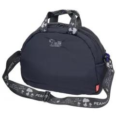 スヌーピー ショルダーバッグ IP.MedPadded.Peanuts-0S MEDIUMバッグ m-black ピーナッツ ルートート 手提げかばん 斜め掛け 肩掛けカバン 2way キャラクター グッズ 