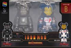 【中古】トレーディングフィギュア BE＠RBRICK-ベアブリック- 100% 2体セット B.ウォーマシン マーク2＆アイアン・レギオン 「Happyくじ BE＠RBRICK MARVEL Infinity SAGA 『IRON MAN』」 ペアボックス賞