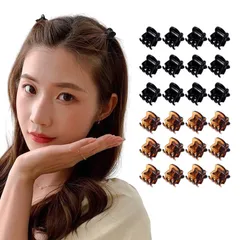 【特価商品】24個セット ヘアクリップ ヘアピン 小さめ ミニ ミニヘアクリップ バンスクリップ happykau 前髪クリップ シンプルなヘアアクセサリー