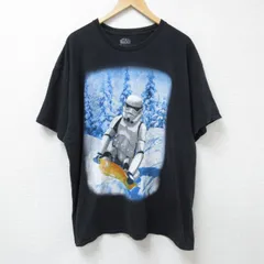 XL/古着 半袖 Tシャツ メンズ スターウォーズ STAR WARS ストームトルーパー 大きいサイズ コットン クルーネック 黒 ブラック 25jun12 中