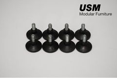 【USM Haller system / USMハラー】グライズ 約φ3.5㎝×H3.5㎝ 8個セット 脚部 グライド 純正パーツ etc208