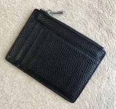 【高級本革】ミニ財布★カードケース★小銭入れ★レディース★ブラック@