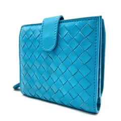 【最終値下げ】Bottega Veneta 水色 二つ折り財布 BOTTEGA VENETA（財布 ・ ブルー・ネイビー/青色系）のフリマ