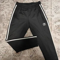 ADIDAS　トラックパンツ　アディダス　Sサイズ　ジャージ　ズボン　ブラック　BLACK　古着　アメカジ　ストリート　ヒップホップ