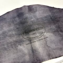 【１点もの】HORWEEN（ホーウィン社） ホースバットストラップ（HORSEBUTT STRIP）床革　ホ―ウィンスタンプあり　※床革です※　250714-F（ブラック）