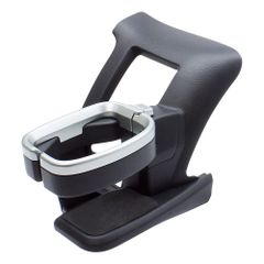 槌屋ヤック(Tsuchiya Yac) 車種専用品 トヨタ 200系 ハイエース 専用 エアコン ドリンクホルダー 運転席用 ブラック/シルバー 長さ18×幅15×高さ20cm SY-HA1