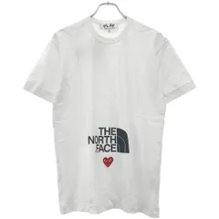 PLAY COMME des GARCONS×THE NORTH FACE プレイコムデギャルソン ノースフェイス プリントTシャツ AE-T202 ホワイト L
