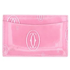 Cartier (カルティエ) ハッピーバースデー パテントレザーカードケース ピンクのサムネイル